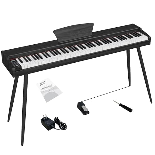 Amazon | 電子ピアノ 88鍵盤 木製 ピアノ 88鍵 Digital Piano ペダル